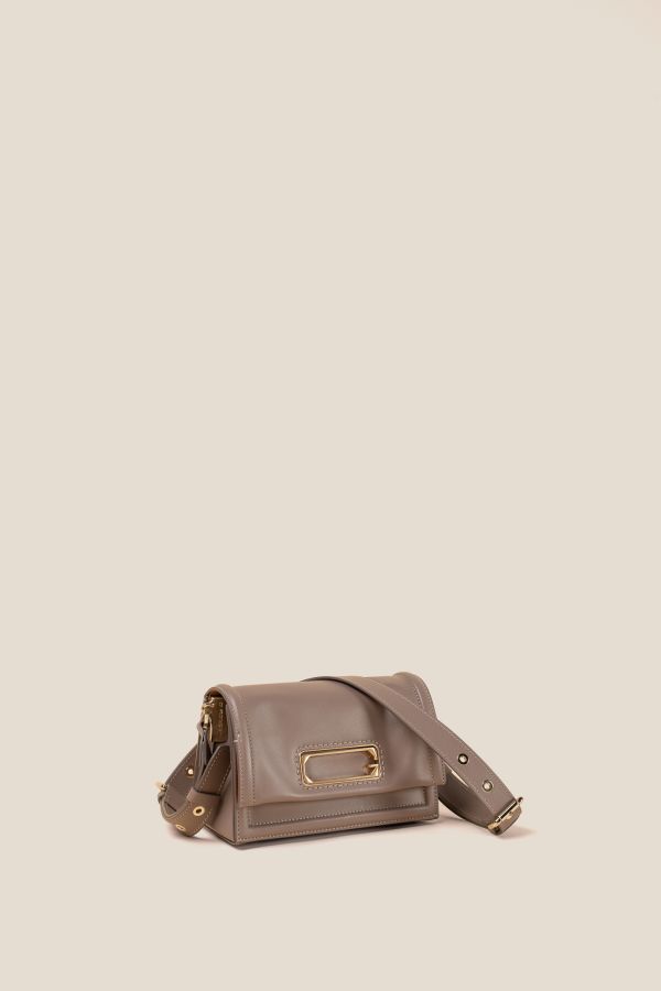 3250 Vitello Soft Taupe 114 leather bag, handcrafted bag, Gironacci leather bag, Made in Italy leather bag, 3250 Vitello Soft Taupe 114