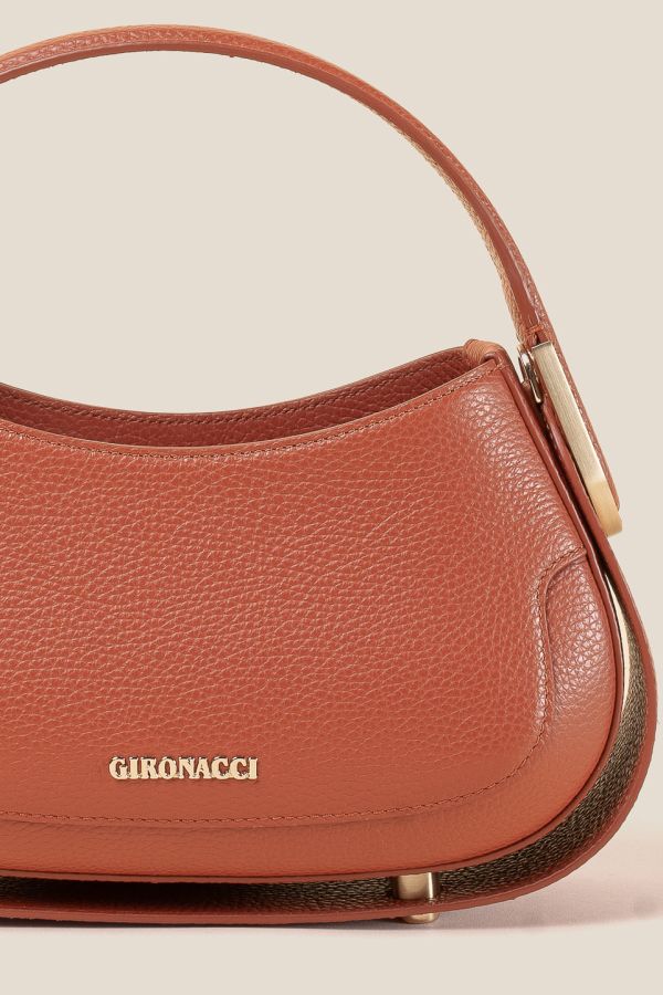 borsa Gironacci, borsa in pelle, borsa Made in Italy, borsa da donna, borsa artigianale da donna, 3150 Vitello Ginger 260