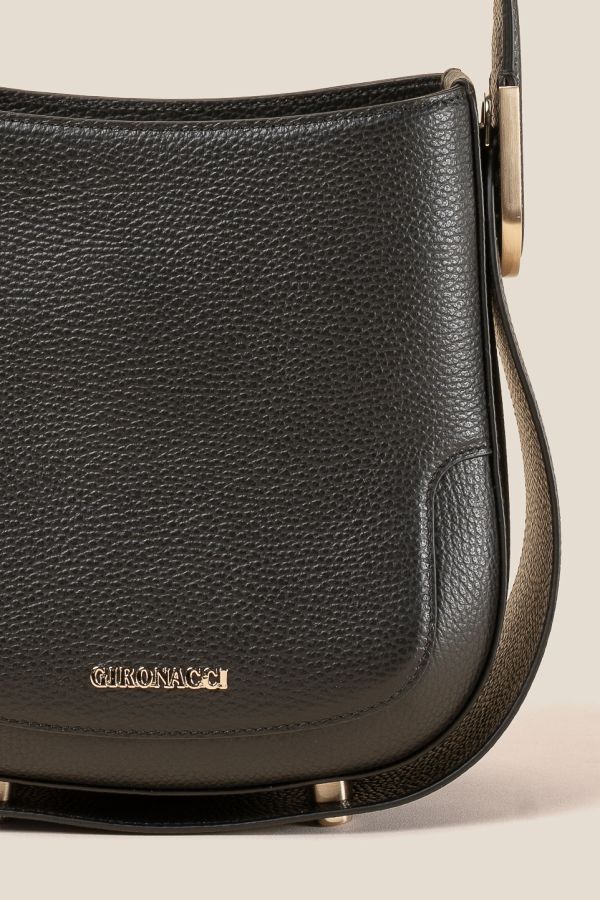 borsa Made in Italy, borsa donna, borsa artigianale, borsa Gironacci, borsa in pelle, 3153 Vitello Nero