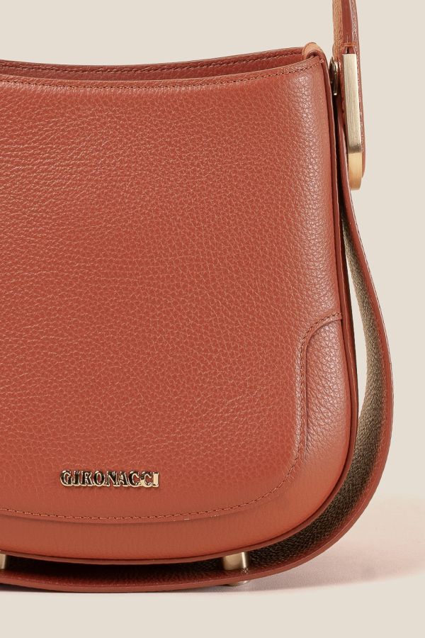 borsa Gironacci, borsa in pelle, borsa donna, borsa artigianale, borsa Made in Italy, 3153 Vitello Ginger 260