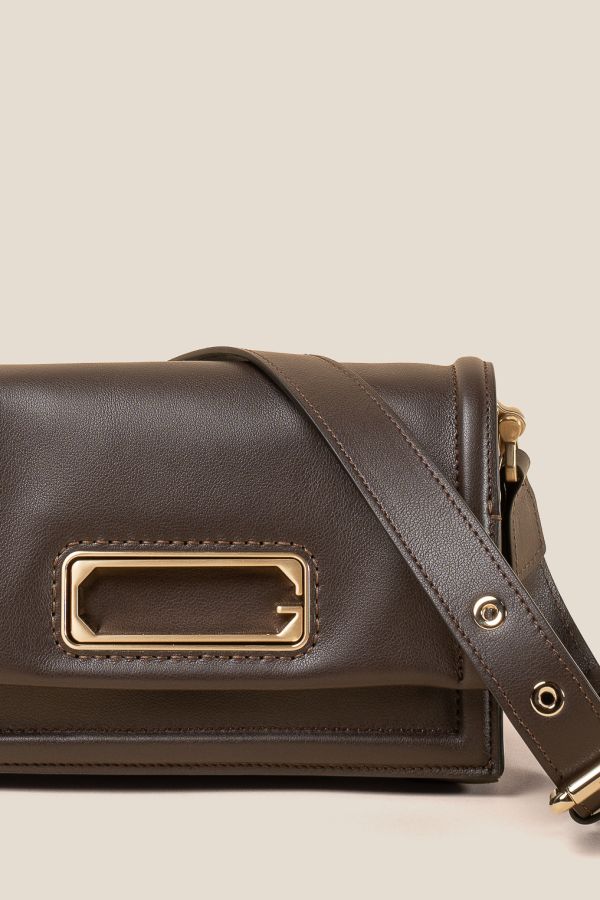 borsa in pelle, borsa Made in Italy, borsa da donna, borsa artigianale da donna, borsa Gironacci, 3250 Vitello Soft T.moro 161