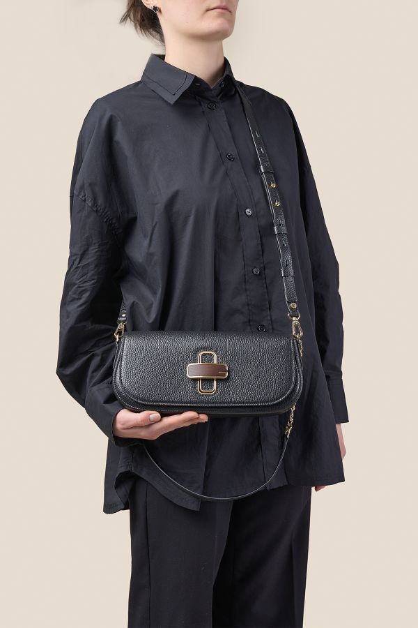 borsa donna, borsa artigianale, borsa Gironacci, borsa in pelle, borsa Made in Italy, 3162 Vitello Nero