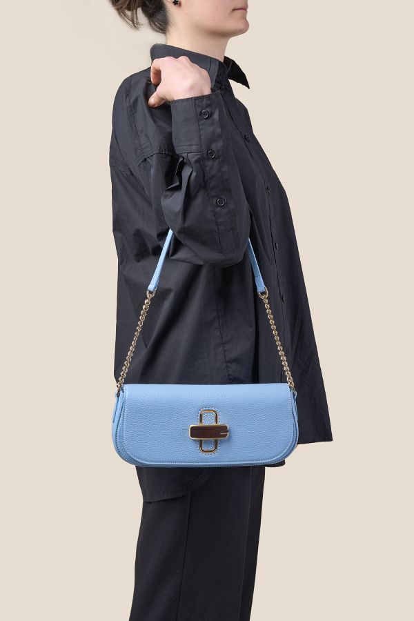 borsa donna, borsa artigianale, borsa Gironacci, borsa in pelle, borsa Made in Italy, 3162 Vitello Cielo 477