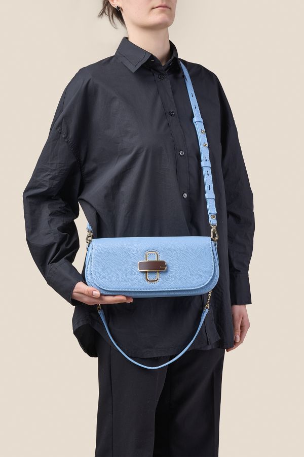 borsa donna, borsa artigianale, borsa Gironacci, borsa in pelle, borsa Made in Italy, 3162 Vitello Cielo 477