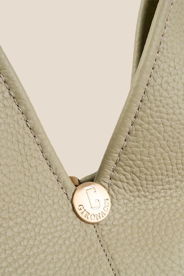 Gironacci borsa, borsa da donna, borsa grande, borsa Made in Italy, borsa in pelle, 3361 Velvet Salvia 421