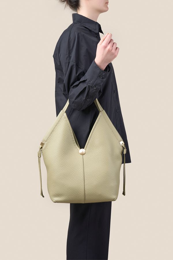 Gironacci borsa, borsa da donna, borsa grande, borsa Made in Italy, borsa in pelle, 3361 Velvet Salvia 421