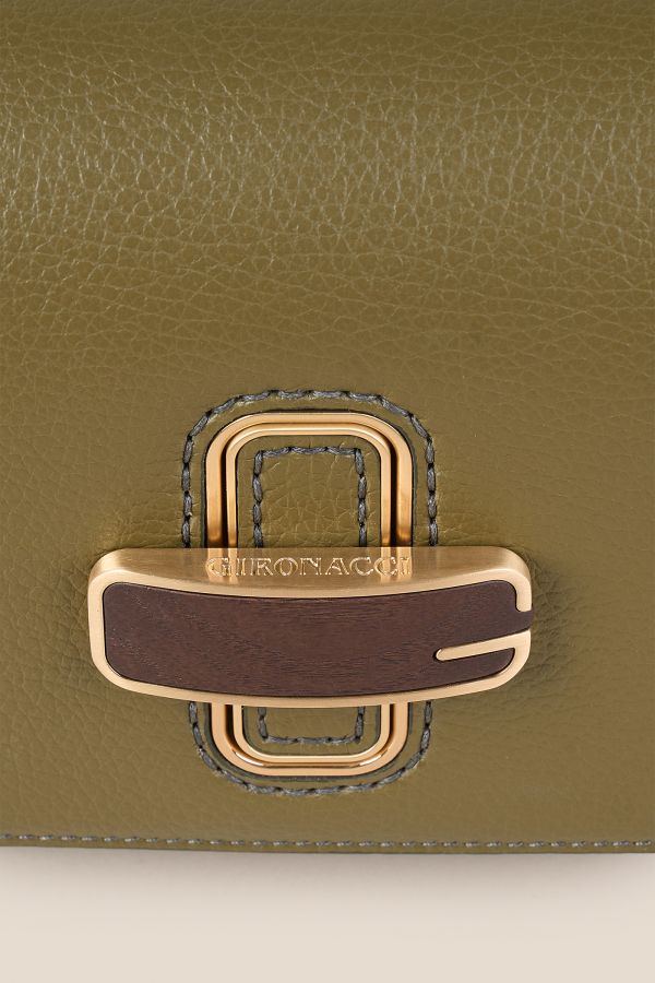 borsa donna, borsa artigianale, borsa Gironacci, borsa in pelle, borsa Made in Italy, 3161 Vitello Oliva 406