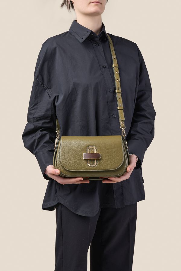 borsa donna, borsa artigianale, borsa Gironacci, borsa in pelle, borsa Made in Italy, 3161 Vitello Oliva 406