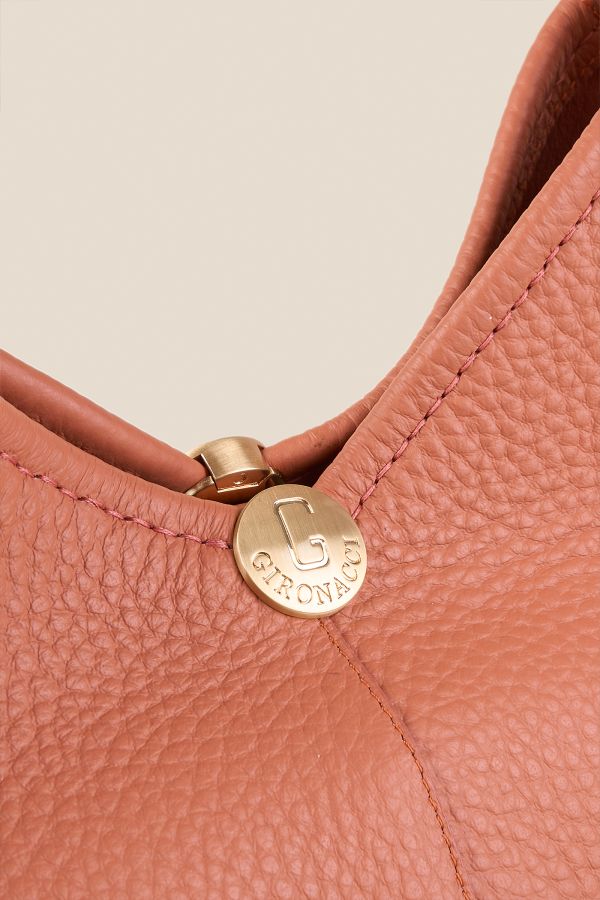 borsa Made in Italy, borsa in pelle, borsa da donna, borsa grande, borsa Gironacci, 3362 Velvet Papaya 259