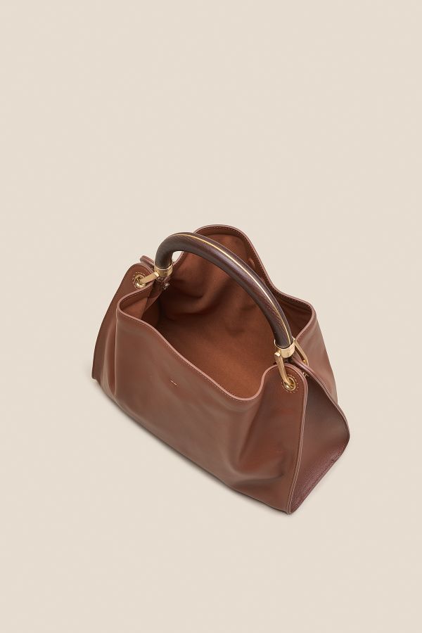 borsa Gironacci, borsa in pelle, borsa donna, borsa artigianale, borsa Made in Italy, 3460 Vitello Soft Brandy 177