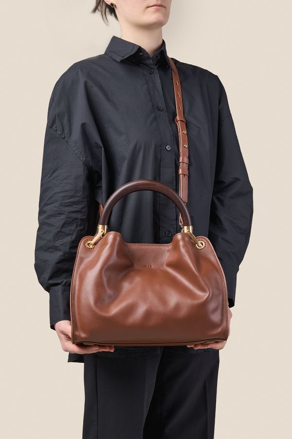 borsa Gironacci, borsa in pelle, borsa donna, borsa artigianale, borsa Made in Italy, 3460 Vitello Soft Brandy 177