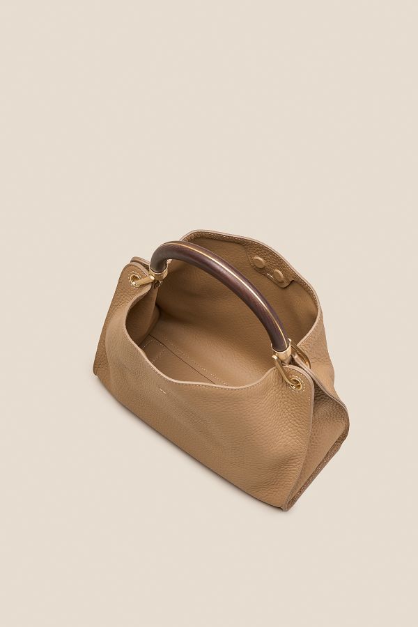 borsa Gironacci, borsa in pelle, borsa donna, borsa artigianale, borsa Made in Italy, 3460 Velvet Biscotto 160