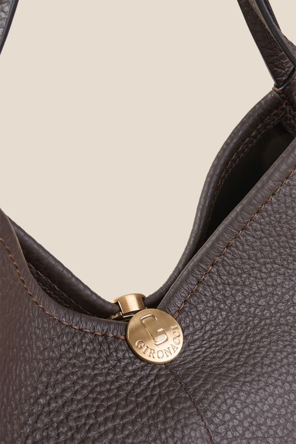 Gironacci borsa, borsa da donna, borsa grande, borsa Made in Italy, borsa in pelle, 3362 Velvet T.moro 156