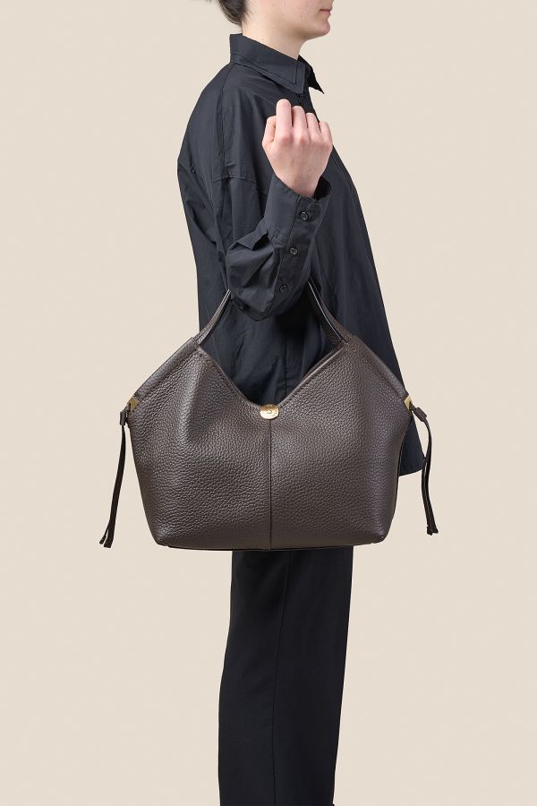 Gironacci borsa, borsa da donna, borsa grande, borsa Made in Italy, borsa in pelle, 3362 Velvet T.moro 156