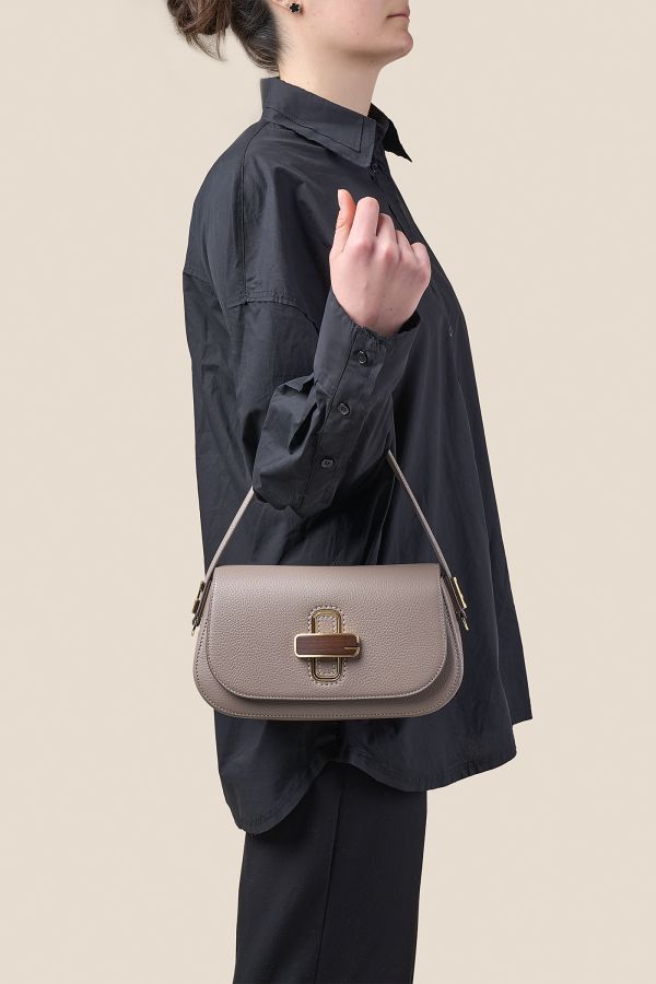 borsa Gironacci, borsa in pelle, borsa donna, borsa artigianale, borsa Made in Italy, 3161 Vitello Taupe 114