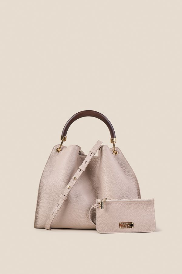 borsa Made in Italy, borsa in pelle, borsa da donna, borsa grande, borsa Gironacci, 3461 Velvet Nude 053