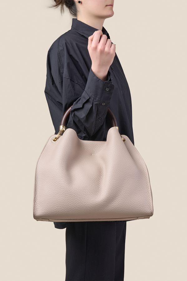 borsa Made in Italy, borsa in pelle, borsa da donna, borsa grande, borsa Gironacci, 3461 Velvet Nude 053