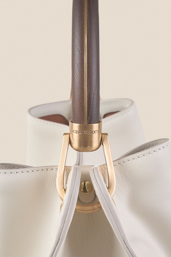 borsa, borsa Gironacci, borsa grande, borsa in pelle, borsa Made in Italy, borsa da donna, 3461 Vitello Soft Off white 003