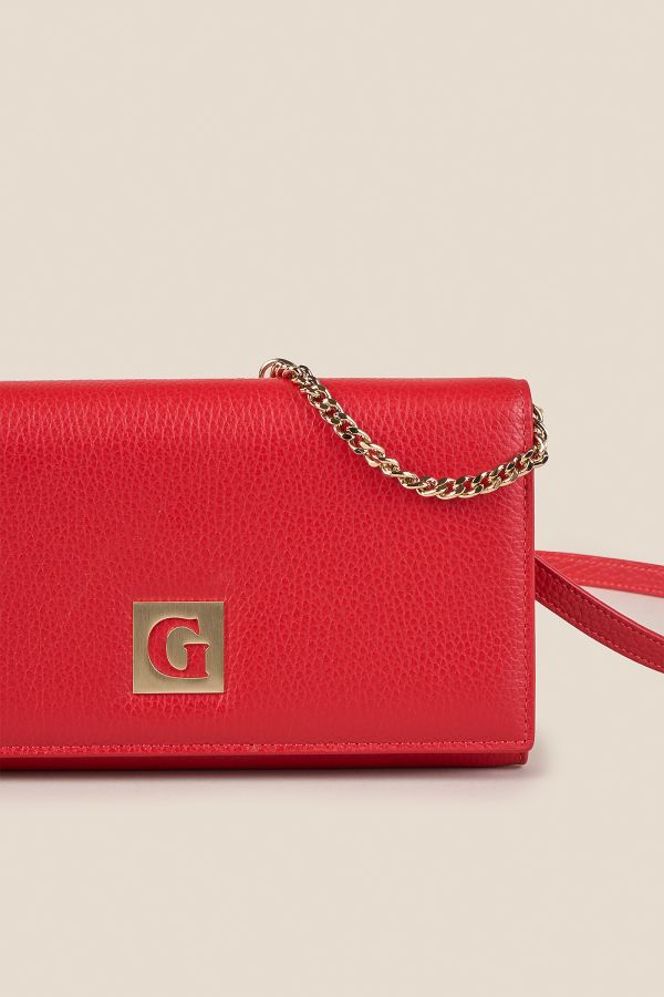 women's leather wallet, women's wallet, Gironacci wallet, handcrafted leather wallet, Made in Italy wallet, WWA0510 Vitello Rosso 351