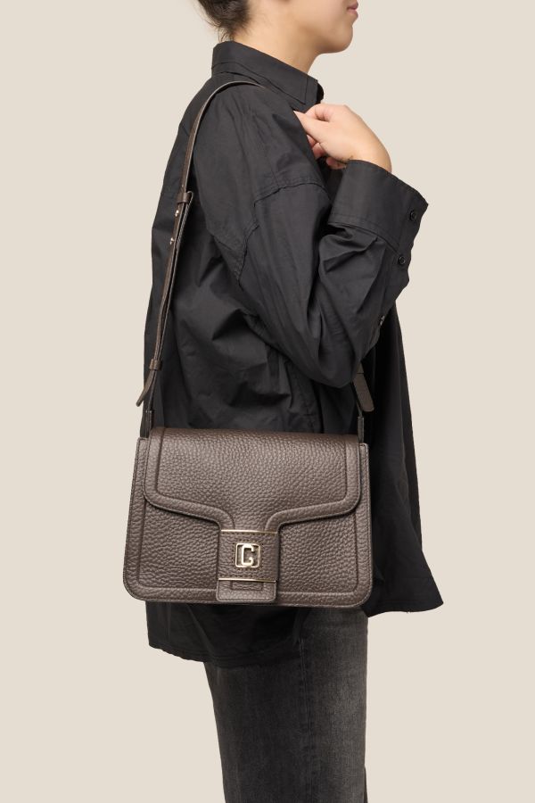 borsa donna, borsa artigianale, borsa Gironacci, borsa in pelle, borsa Made in Italy, 3370 Velvet T.moro 156