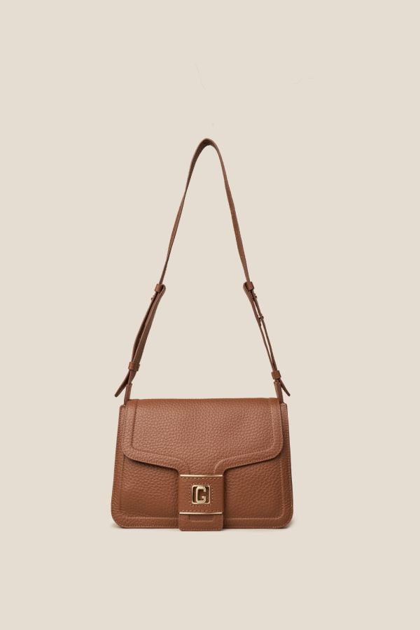 borsa Gironacci, borsa in pelle, borsa donna, borsa artigianale, borsa Made in Italy, 3370 Velvet Gianduia 178