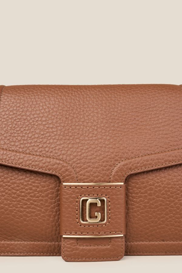 borsa Gironacci, borsa in pelle, borsa donna, borsa artigianale, borsa Made in Italy, 3370 Velvet Gianduia 178