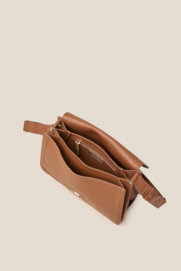 borsa Gironacci, borsa in pelle, borsa donna, borsa artigianale, borsa Made in Italy, 3370 Velvet Gianduia 178