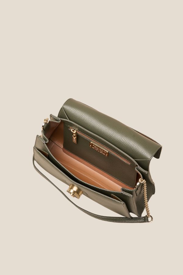 borsa da donna, borsa artigianale da donna, borsa in pelle, borsa Made in Italy, borsa Gironacci, 3170 Vitello Loden 422