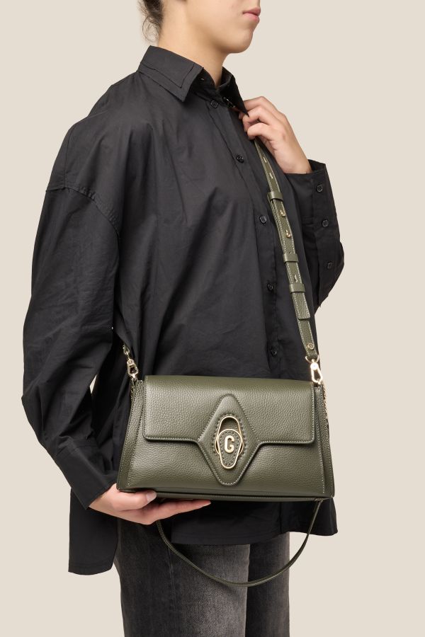 borsa da donna, borsa artigianale da donna, borsa in pelle, borsa Made in Italy, borsa Gironacci, 3170 Vitello Loden 422