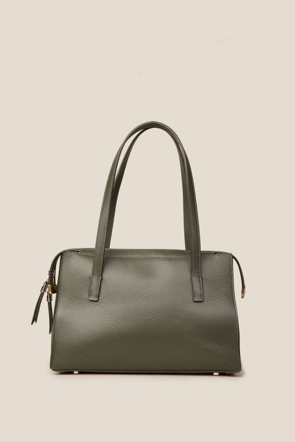 Gironacci borsa, borsa da donna, borsa grande, borsa Made in Italy, borsa in pelle, 3173 Vitello Loden 422
