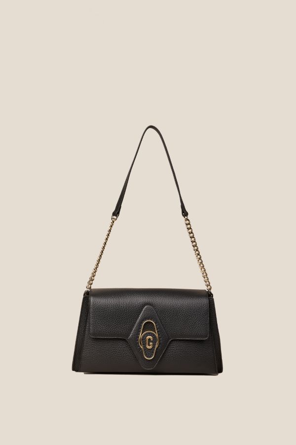 borsa Gironacci, borsa in pelle, borsa Made in Italy, borsa da donna, borsa artigianale da donna, 3170 Vitello Nero
