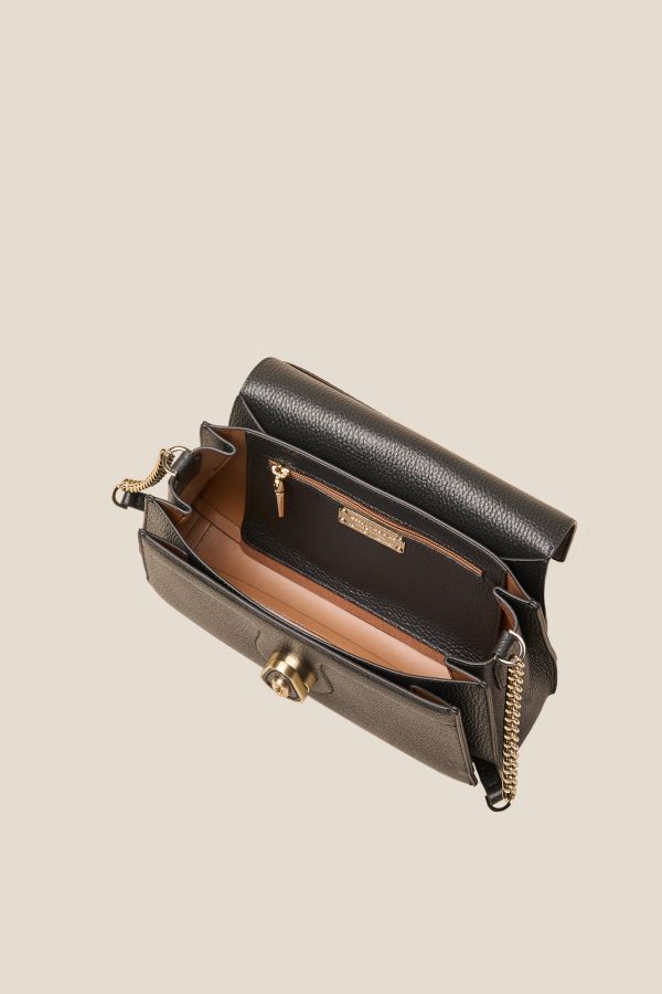 borsa Gironacci, borsa in pelle, borsa Made in Italy, borsa da donna, borsa artigianale da donna, 3170 Vitello Nero
