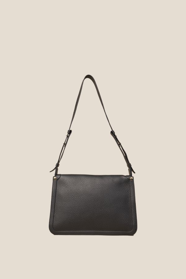 Gironacci borsa, borsa da donna, borsa grande, borsa Made in Italy, borsa in pelle, 3371 Velvet Nero