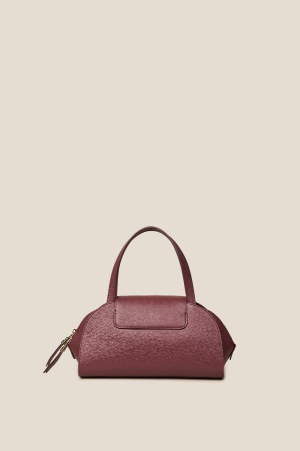 borsa da donna, borsa artigianale da donna, borsa in pelle, borsa Made in Italy, borsa Gironacci, 3270 Vitello Vino 355