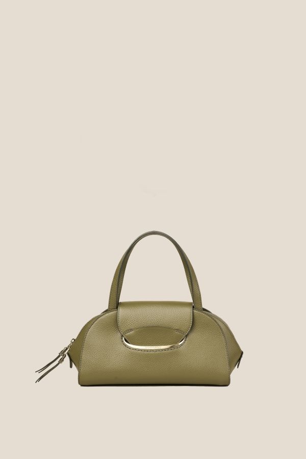 borsa Gironacci, borsa in pelle, borsa Made in Italy, borsa da donna, borsa artigianale da donna, 3270 Vitello Oliva 406