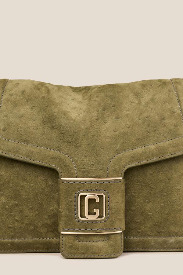 borsa Gironacci, borsa in pelle, borsa donna, borsa artigianale, borsa Made in Italy, 3370 Nabuk Safari Bosco 417