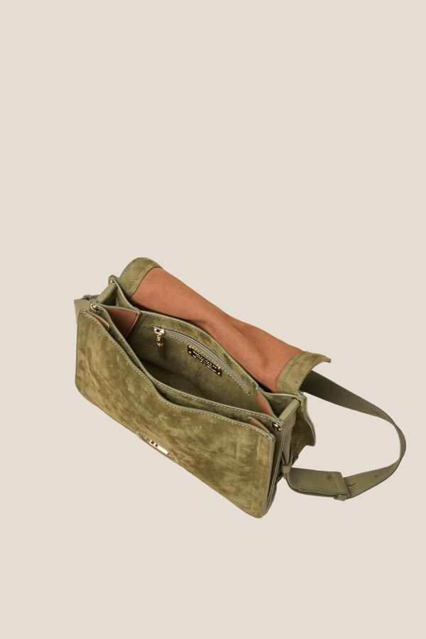 borsa Gironacci, borsa in pelle, borsa donna, borsa artigianale, borsa Made in Italy, 3370 Nabuk Safari Bosco 417