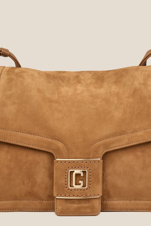 Gironacci borsa, borsa da donna, borsa grande, borsa Made in Italy, borsa in pelle, 3371 Nabuk Cuoio 158
