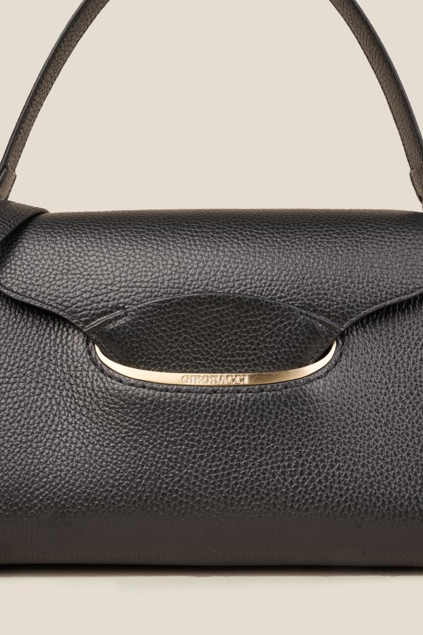 borsa donna, borsa artigianale, borsa Gironacci, borsa in pelle, borsa Made in Italy, 3272 Vitello Nero