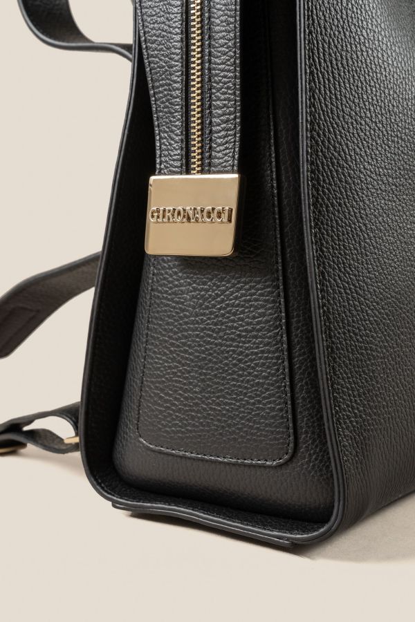 1272 Vitello Nero Gironacci backpack, handcrafted leather backpack, women's backpack, leather backpack, handcrafted backpack, 1272 Vitello Nero