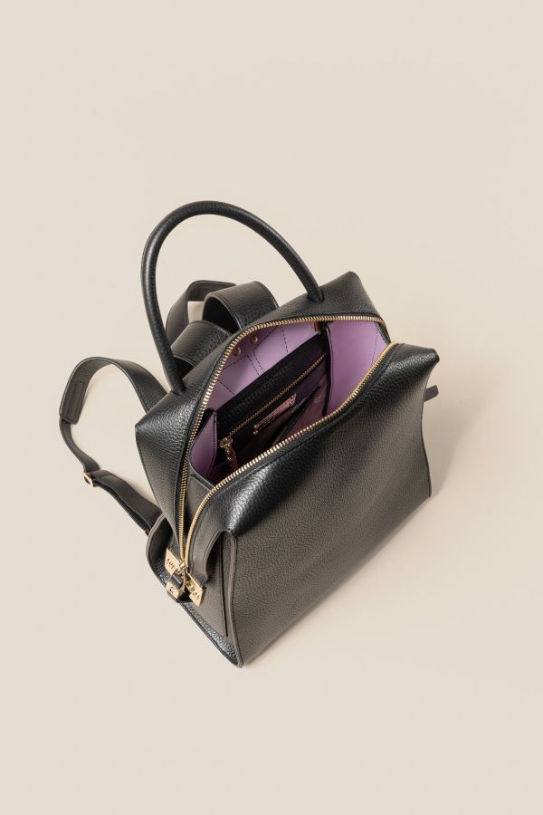 1272 Vitello Nero Gironacci backpack, handcrafted leather backpack, women's backpack, leather backpack, handcrafted backpack, 1272 Vitello Nero