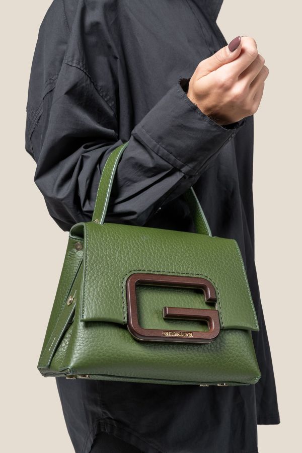 2362 Velvet Muschio 409 Gironacci leather bag, leather bag, Made in Italy leather bag, handcrafted bag, 2362 Velvet Muschio 409