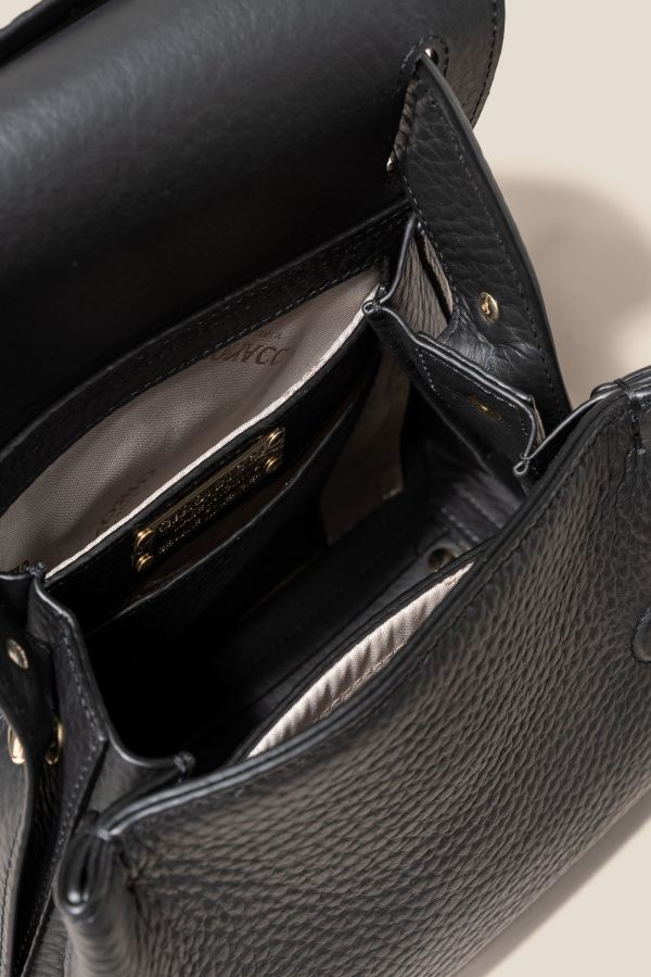 Made in Italy leather bag, handcrafted bag, Gironacci leather bag, leather bag, 2362 Velvet Nero