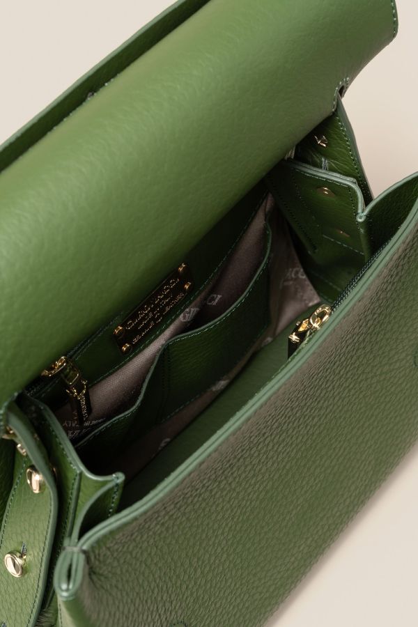 2363 Velvet Muschio 409 Gironacci handcrafted bag, handcrafted leather bag, handcrafted bag, Made in Italy handcrafted bag, 2363 Velvet Muschio 409
