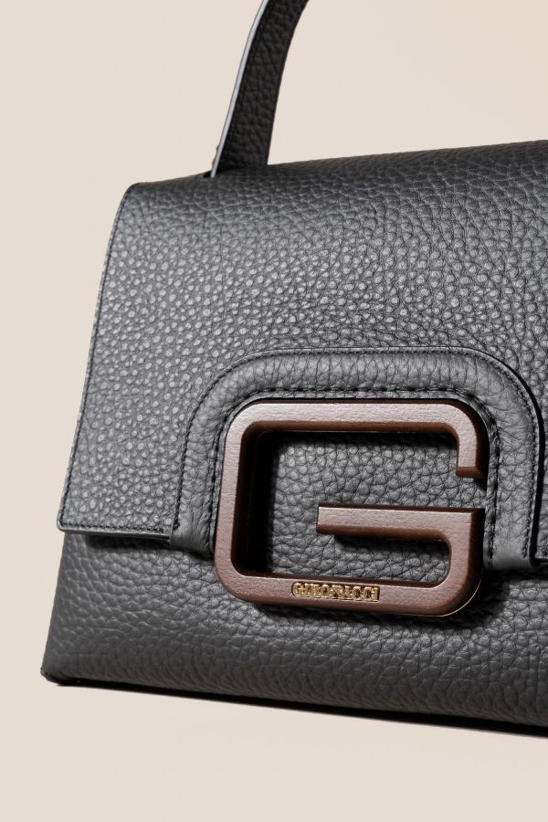 2363 Velvet Nero Gironacci handcrafted bag, handcrafted leather bag, handcrafted bag, Made in Italy handcrafted bag, 2363 Velvet Nero