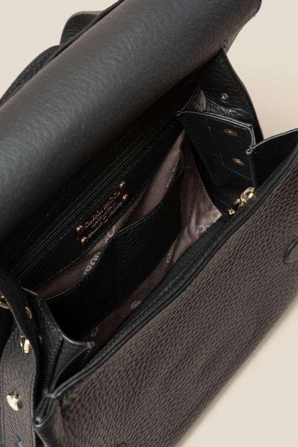 2363 Velvet Nero Gironacci handcrafted bag, handcrafted leather bag, handcrafted bag, Made in Italy handcrafted bag, 2363 Velvet Nero
