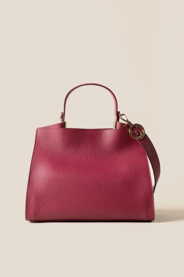 Gironacci handcrafted bag, handcrafted leather bag, handcrafted bag, Made in Italy handcrafted bag, 2512 Velvet Magenta 358