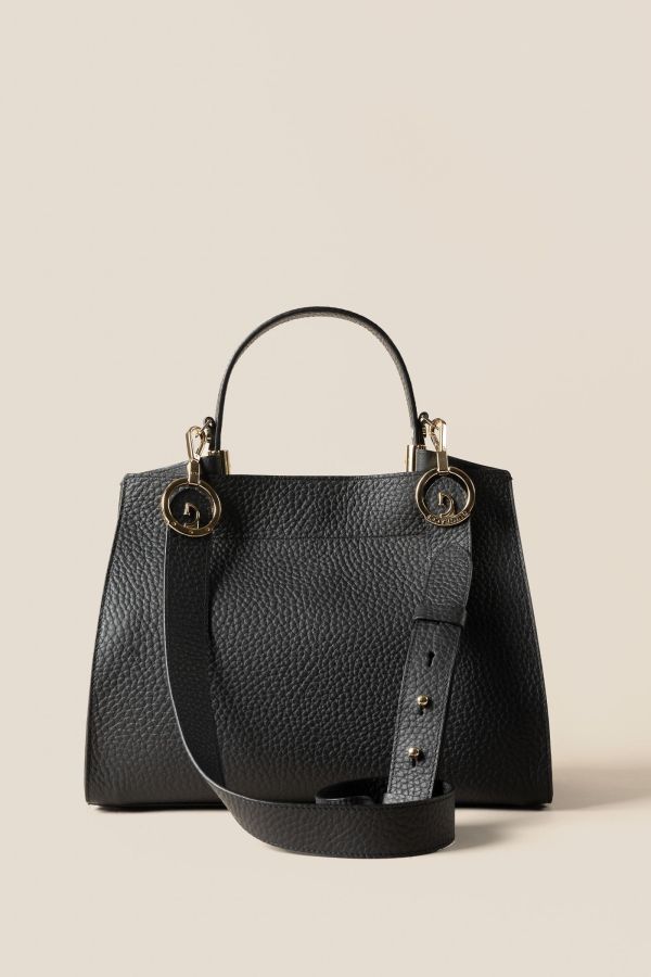 2512 Velvet Nero borsa Made in Italy, borsa donna, borsa artigianale, borsa Gironacci, borsa in pelle, 2512 Velvet Nero