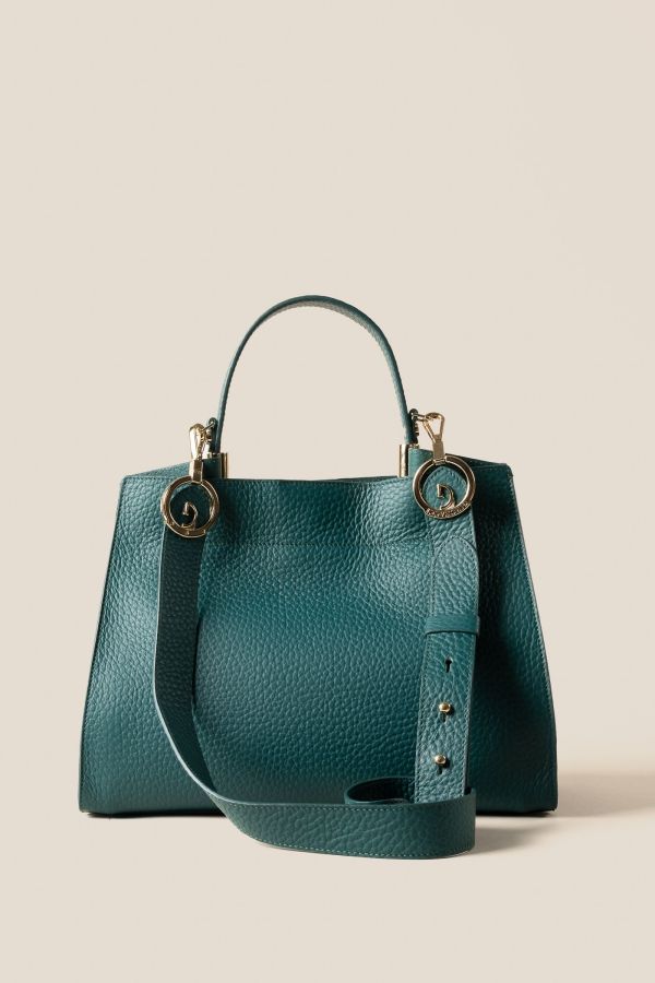 2512 Velvet Verde 403 borsa Made in Italy, borsa donna, borsa artigianale, borsa Gironacci, borsa in pelle, 2512 Velvet Verde 403