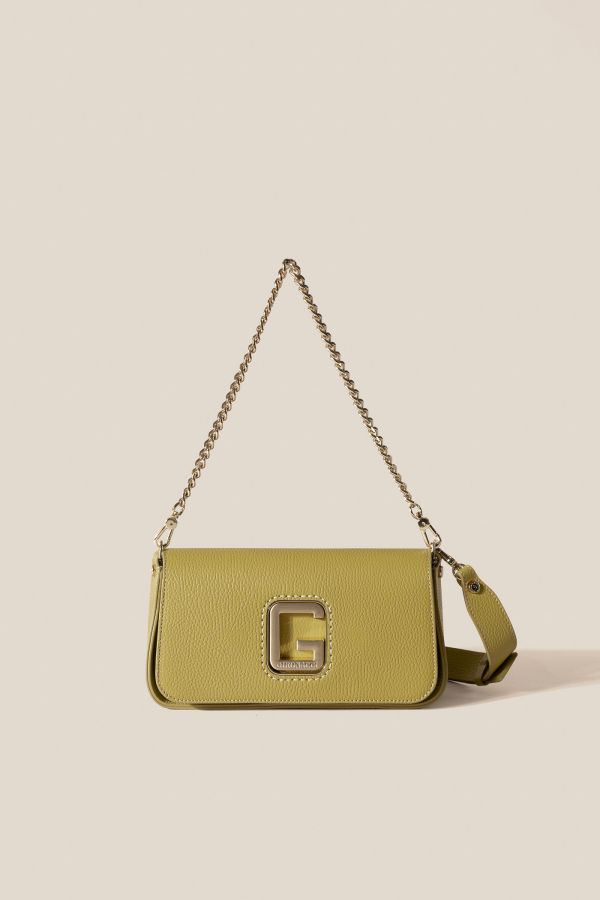 Gironacci leather bag, leather bag, Made in Italy leather bag, handcrafted bag, 2290 Vitello Mostarda 210